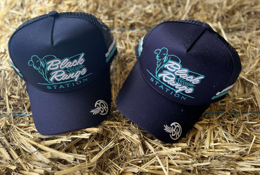 Trucker Caps - Navy / Aqua